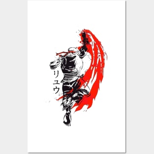 RYU HIT WITH BLOOD - TSHIRT Posters and Art